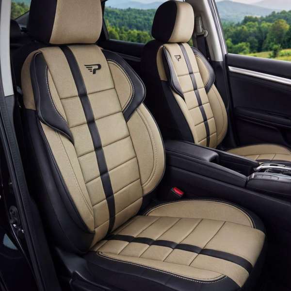 Semlin auto presvlake bež-crna boja za automobilska sjedišta