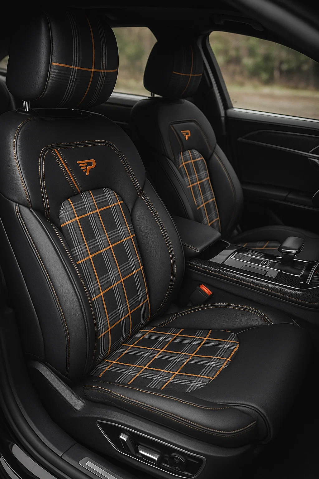 Dynamic auto presvlake plavo-crna boja za automobilska sjedišta