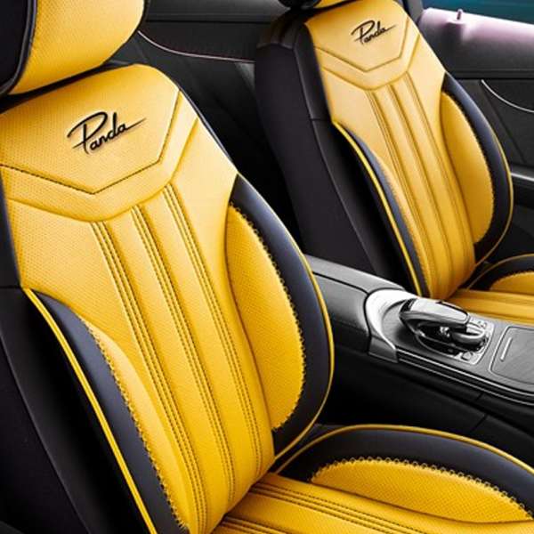 Miami auto presvlake žuta boja od prave kože za automobilska sjedišta